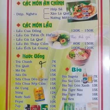 Thực đơn- Ngõ 76 - Lẩu Riêu Cua Bắp Bò