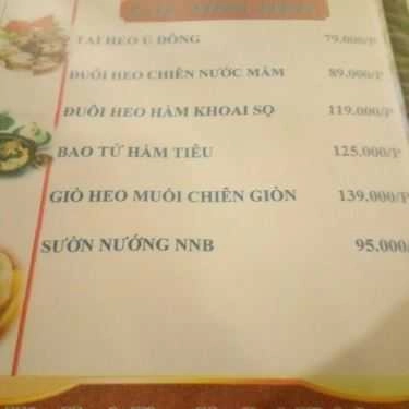 Thực đơn- Những Người Bạn - Quán Ăn Gia Đình