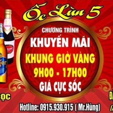 Thực đơn- Ốc Lùn 5