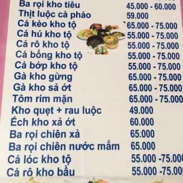 Thực đơn- Phú Gia Quán - Cơm Niêu, Hải Sản, Karaoke & Coffee