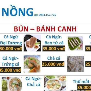 Thực đơn- Quán Ăn Má Nồng - Bún Cá Ngừ Đại Dương