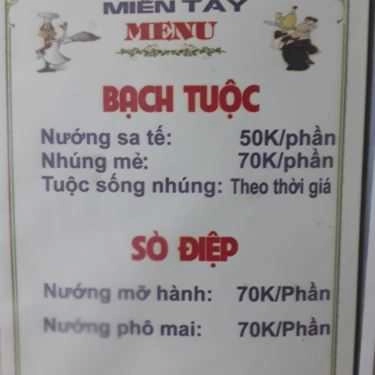 Thực đơn- Quán Cá Lóc Nướng Miền Tây