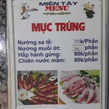 Thực đơn- Quán Cá Lóc Nướng Miền Tây