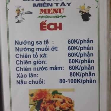 Thực đơn- Quán Cá Lóc Nướng Miền Tây