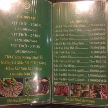 Thực đơn- Quán Cây Si - Cuốn & Gói 3 Miền