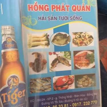 Thực đơn- Quán Hồng Phát - Hải Sản Tươi Sống