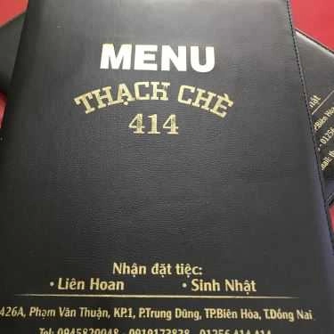 Thực đơn- Thạch Chè 414