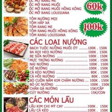 Thực đơn- Tôm Hùm Đất - BBQ & Hải Sản