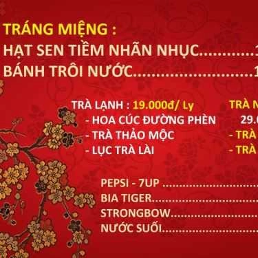 Thực đơn- Xóm Lồng Đèn - Tiệm Ăn Hong Kong