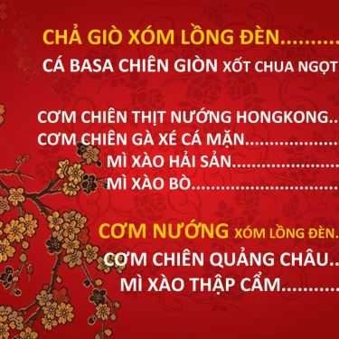 Thực đơn- Xóm Lồng Đèn - Tiệm Ăn Hong Kong