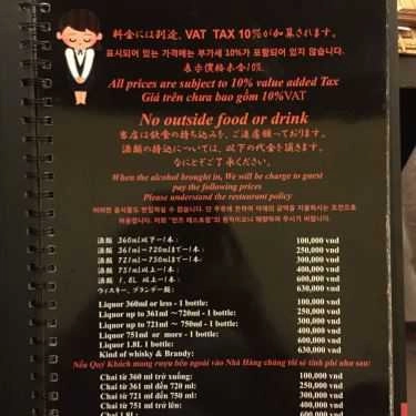 Thực đơn- Nhà Hàng Annz - Japanese Dining - 30 Tháng 4