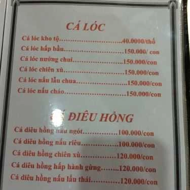 Thực đơn- Nhà Hàng Bánh Xèo Thuỷ Tiên