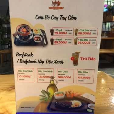 Thực đơn- Nhà Hàng Beefsteak Hai Con Bò - Hoàng Văn Thụ