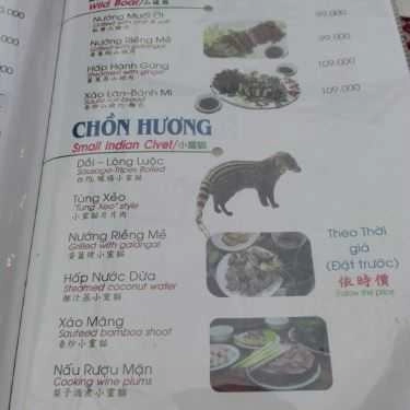 Thực đơn- Nhà Hàng 5 Lộc 1 - Hải Sản Tươi Sống
