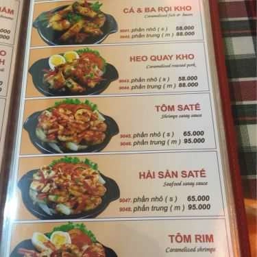 Thực đơn- Nhà Hàng Đôi Đũa Vàng - AEON Mall Bình Dương