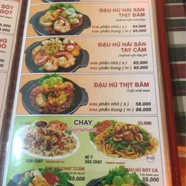 Thực đơn- Nhà Hàng Đôi Đũa Vàng - AEON Mall Bình Dương