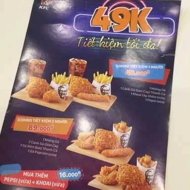 Thực đơn- Nhà Hàng KFC - Bình Dương