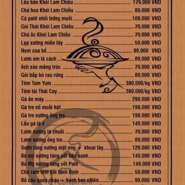 Thực đơn- Nhà Hàng Khói Lam Chiều Restaurant