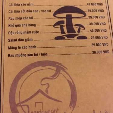 Thực đơn- Nhà Hàng Khói Lam Chiều Restaurant