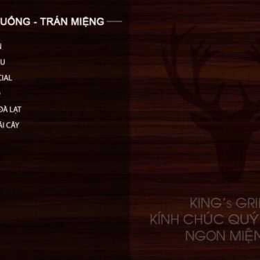 Thực đơn- King's Grill - Nhà Hàng Nướng
