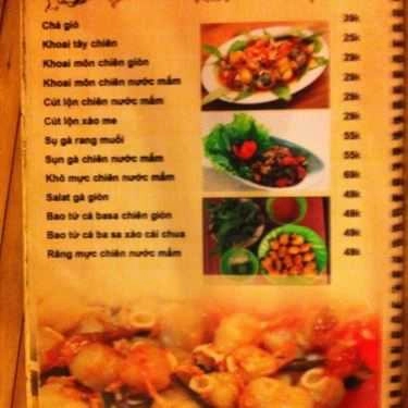 Thực đơn- Nhà Hàng Làng Nướng Đá Muối 3KU - Hoàng Văn Thụ