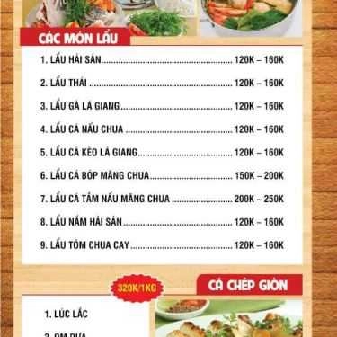 Thực đơn- Nhà Hàng Làng Nướng Đệ Nhất
