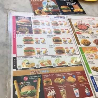 Thực đơn- Nhà Hàng Lotteria - BigC Bình Dương