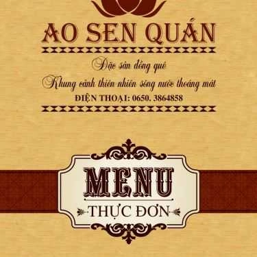 Thực đơn- Nhà Hàng Ao Sen Quán - Đặc Sản Đồng Quê