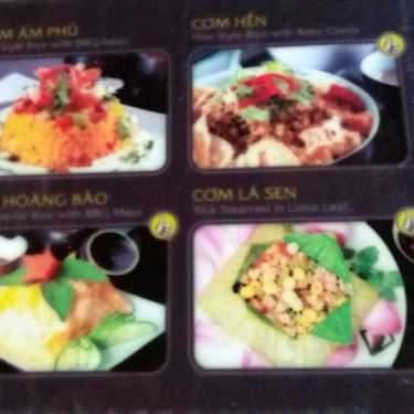 Thực đơn- Nhà Hàng Món Huế - Yersin Bình Dương