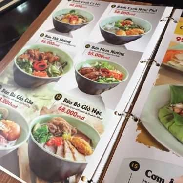 Thực đơn- Nhà Hàng Món Huế - Yersin Bình Dương