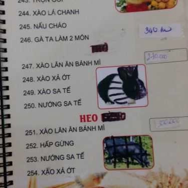 Thực đơn- Nhà Hàng Năm Lửa 15 - Hải Sản Tươi Sống