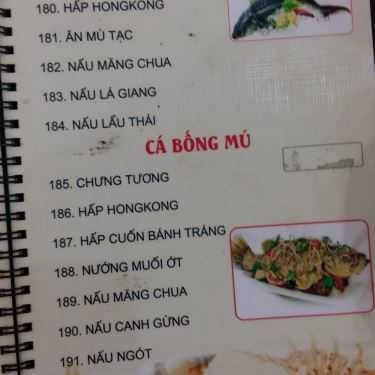 Thực đơn- Nhà Hàng Năm Lửa 15 - Hải Sản Tươi Sống