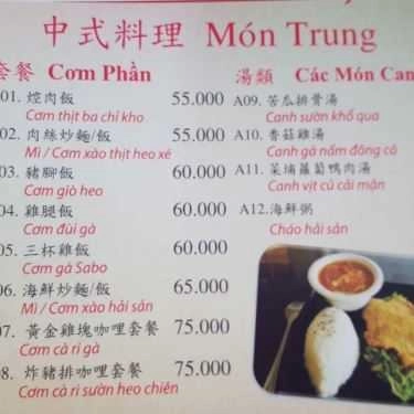 Thực đơn- Nhà Hàng Tân Phú - Món Ăn Việt Nam