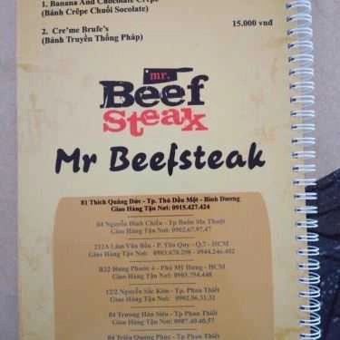 Thực đơn- Nhà Hàng Res Beefsteak - Thích Quảng Đức