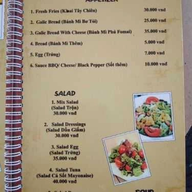 Thực đơn- Nhà Hàng Res Beefsteak - Thích Quảng Đức