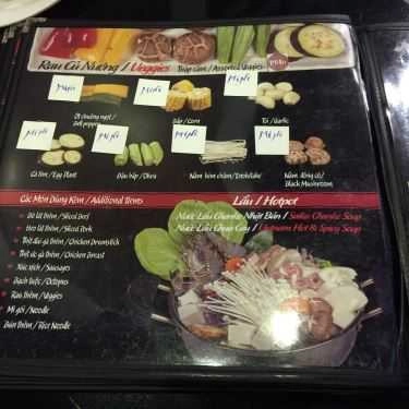 Thực đơn- Nhà Hàng Saika Restaurant