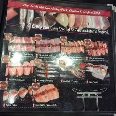 Thực đơn- Nhà Hàng Saika Restaurant