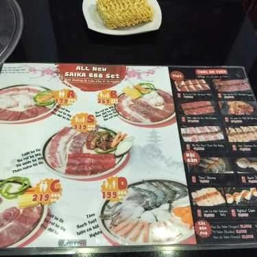 Thực đơn- Nhà Hàng Saika Restaurant