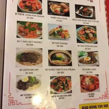 Thực đơn- Nhà Hàng Sushi & Lẩu Nướng