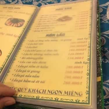 Thực đơn- Nhà Hàng Tân Lạc Viên - Đặc Sản Gà Tiềm Ớt Hiểm