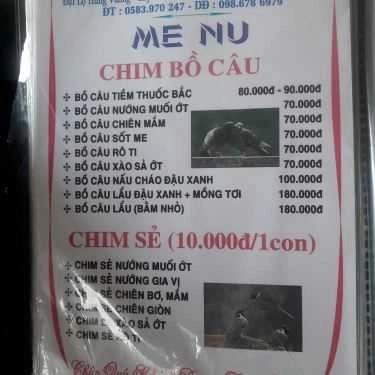 Thực đơn- Nhà Hàng Như Ngọc