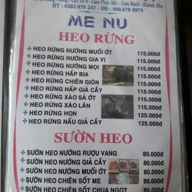 Thực đơn- Nhà Hàng Như Ngọc