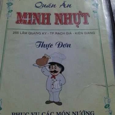 Thực đơn- Quán Ăn Minh Nhựt Quán