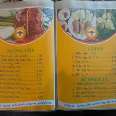 Thực đơn- Quán Ăn Bò Tơ Thuận Phong