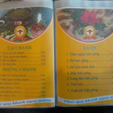 Thực đơn- Quán Ăn Bò Tơ Thuận Phong