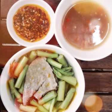 Món ăn- Quán Ăn DoMiNo- Bún Riêu Trứng Mực & Rau Nhút
