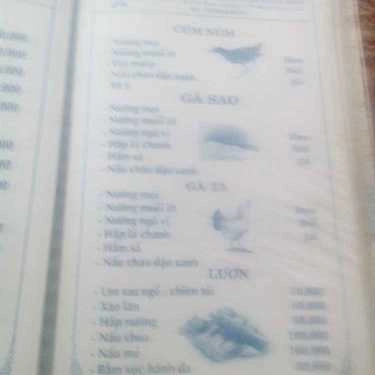 Thực đơn- Quán Ăn Eo Biển - Hải Sản Tươi Sống