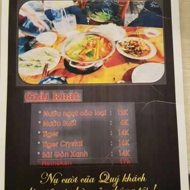 Thực đơn- Quán Ăn Nồi Đá - Bò Nướng Ngói