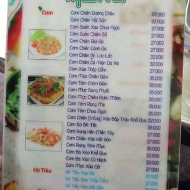 Thực đơn- Trung Ký - Quán Ăn Gia Đình