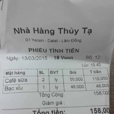 Tổng hợp- Thủy Tạ - Nhà Hàng & Cafe